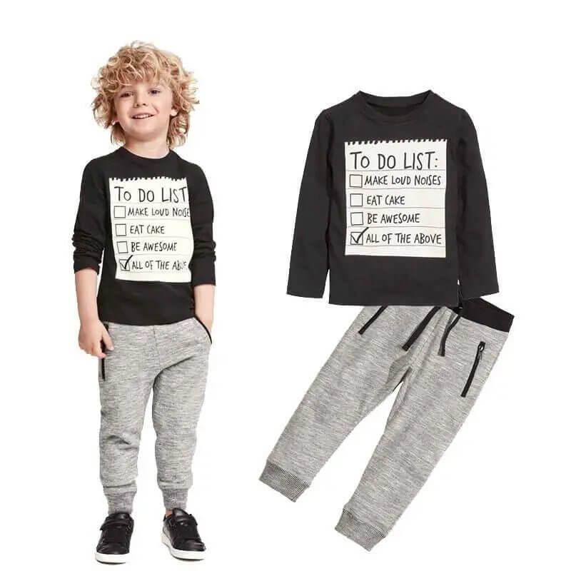 CoolKids™ Boys Cotton Outfit Set – Stylish, Soft & Comfortable Everyday Wear - Amizyou