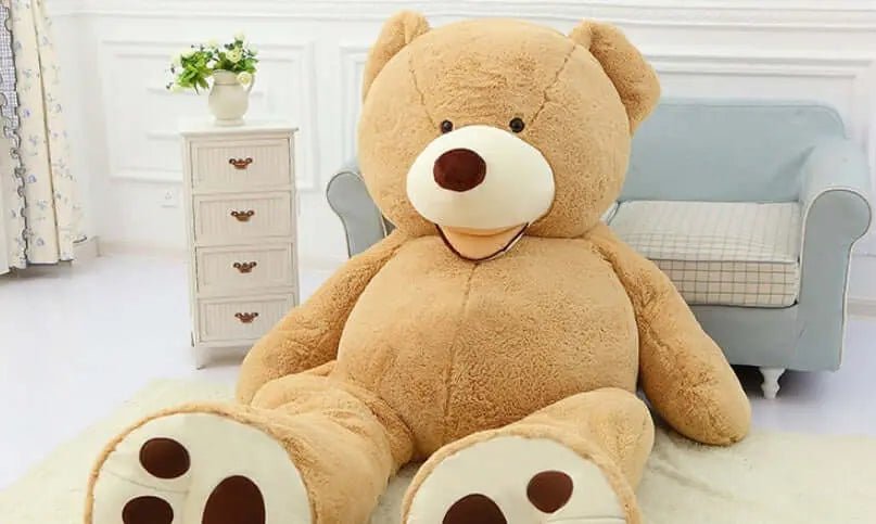 Giant™ Plush Teddy Bear with Leather Shell – Soft, Luxury & Collectible Toy - Amizyou