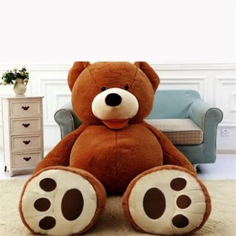 Giant™ Plush Teddy Bear with Leather Shell – Soft, Luxury & Collectible Toy - Amizyou