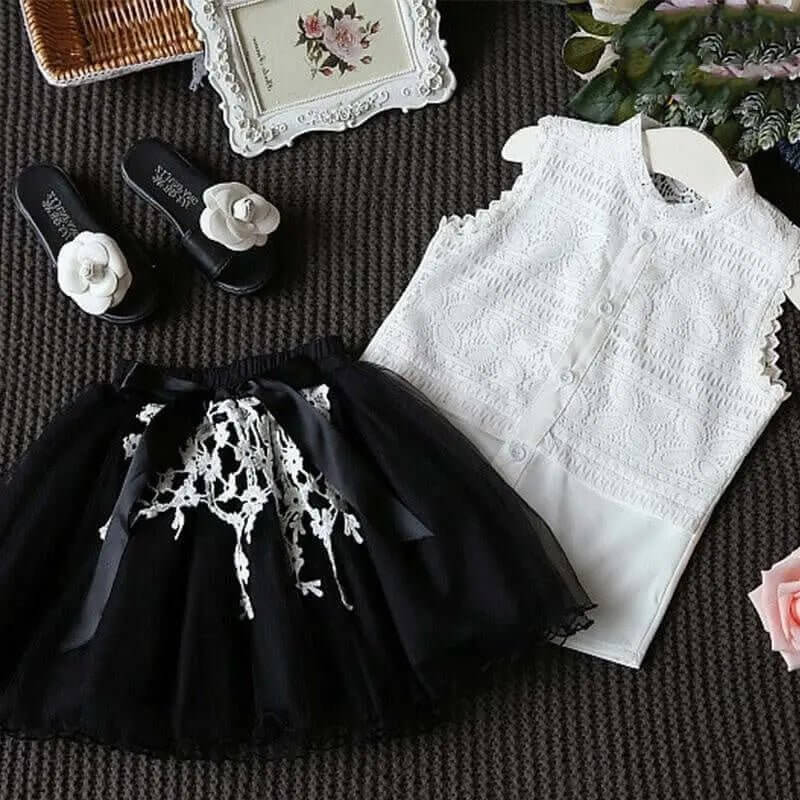 SunnyBabe™ Baby Girls Summer Outfit Set – Cute, Breathable & Comfortable 2 - Piece Set - Amizyou