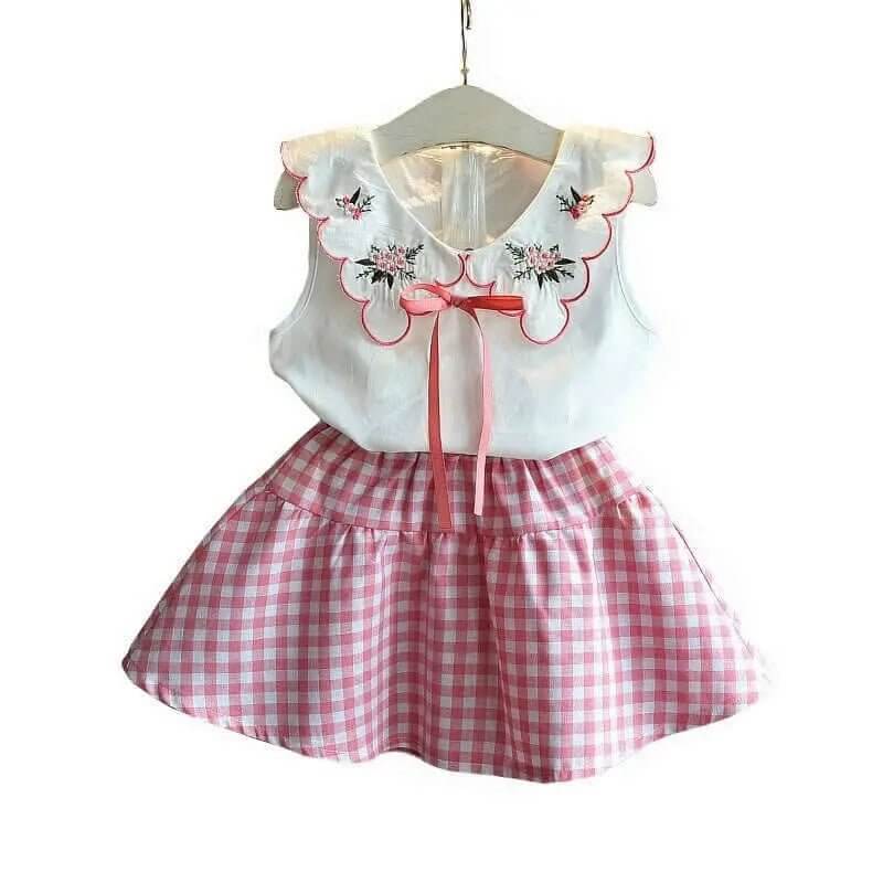 SunnyBabe™ Baby Girls Summer Outfit Set – Cute, Breathable & Comfortable 2 - Piece Set - Amizyou