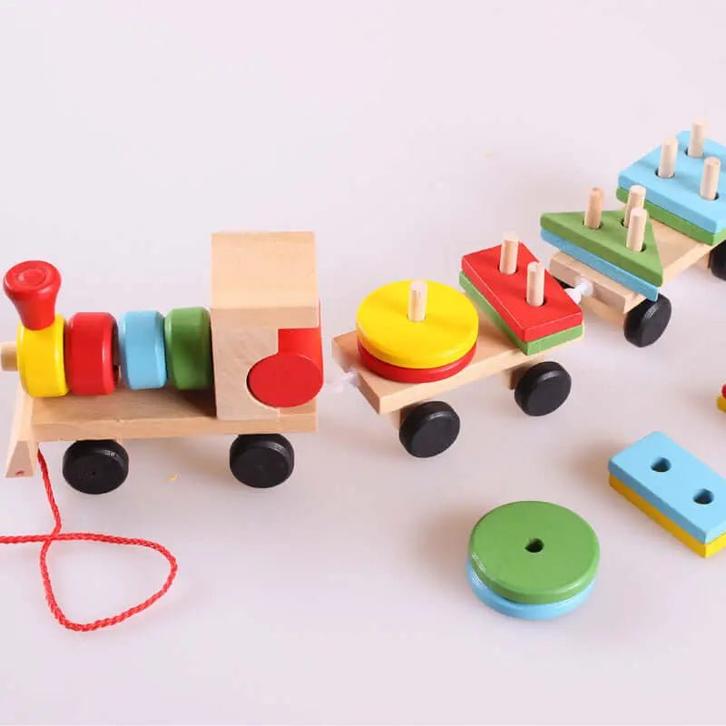 Wooden™ Train Tractor Puzzle Toy – Fun, Educational & Interactive Play for Kids - Amizyou