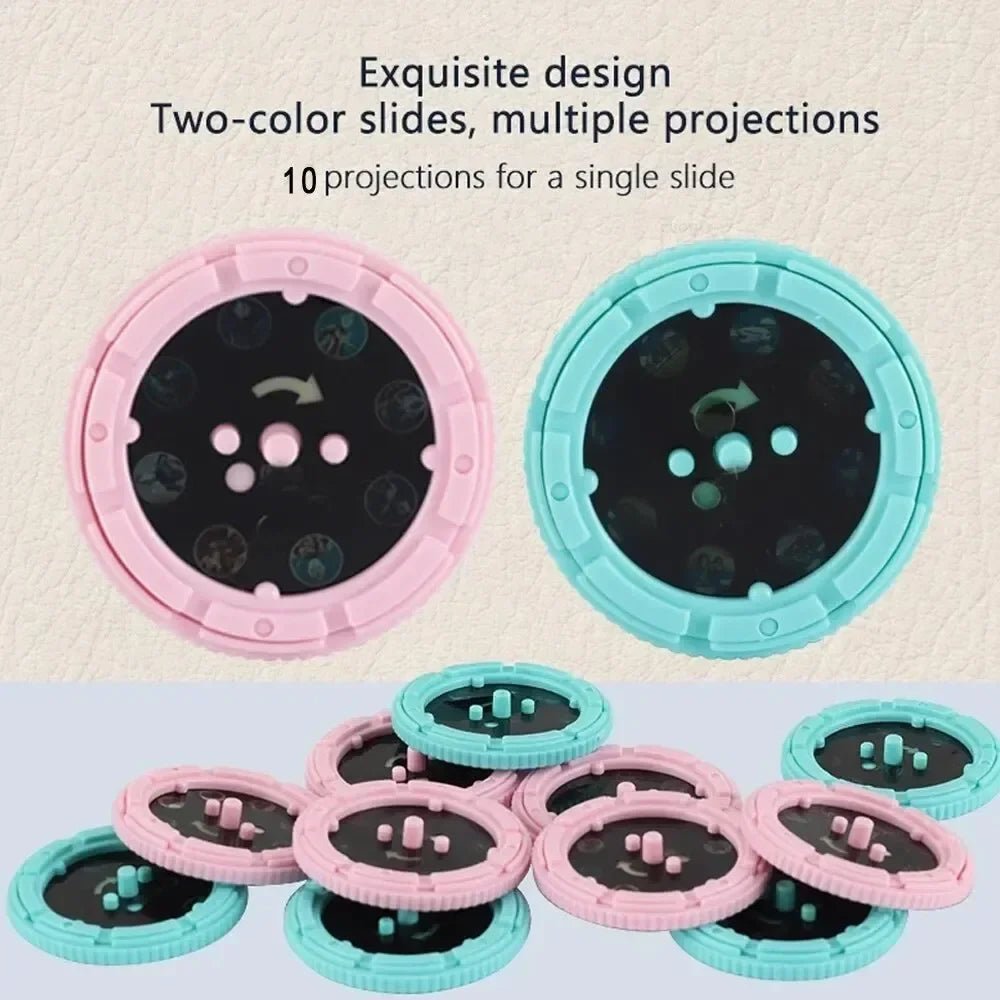 Cartoon Projection Flashlight – Educational Toy with 80 Images for Kids - Image 20