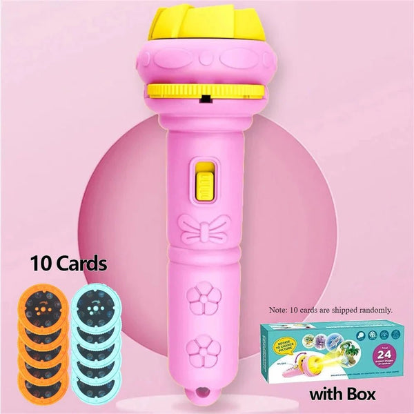 Cartoon Projection Flashlight for Kids – 80 Educational Images.