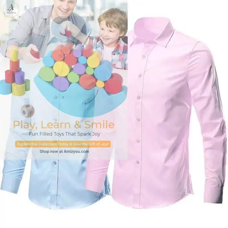 Men's Premium Slim Fit Dress Shirt – Wrinkle-Resistant & Breathable