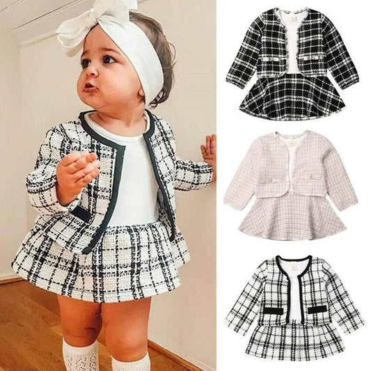Baby Girl™ Elegant Two - Piece Dress Set – Stylish & Comfortable Outfit for Special OccasionsOccasions - Amizyou