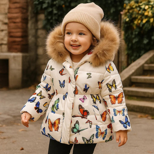 Warm and comfortable CozyTrend corduroy spring coat for kids.