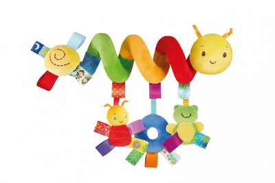 Baby Sensory Spiral Toy – Musical Hanging Activity Toy for Crib, Stroller &amp; Car Seat