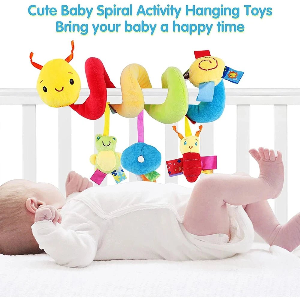 Baby Sensory Spiral Toy – Musical Hanging Activity Toy for Crib, Stroller & Car Seat - Image 3