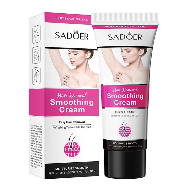 Gentle Hair Removal Smoothing Cream – Painless &amp; Fast Results