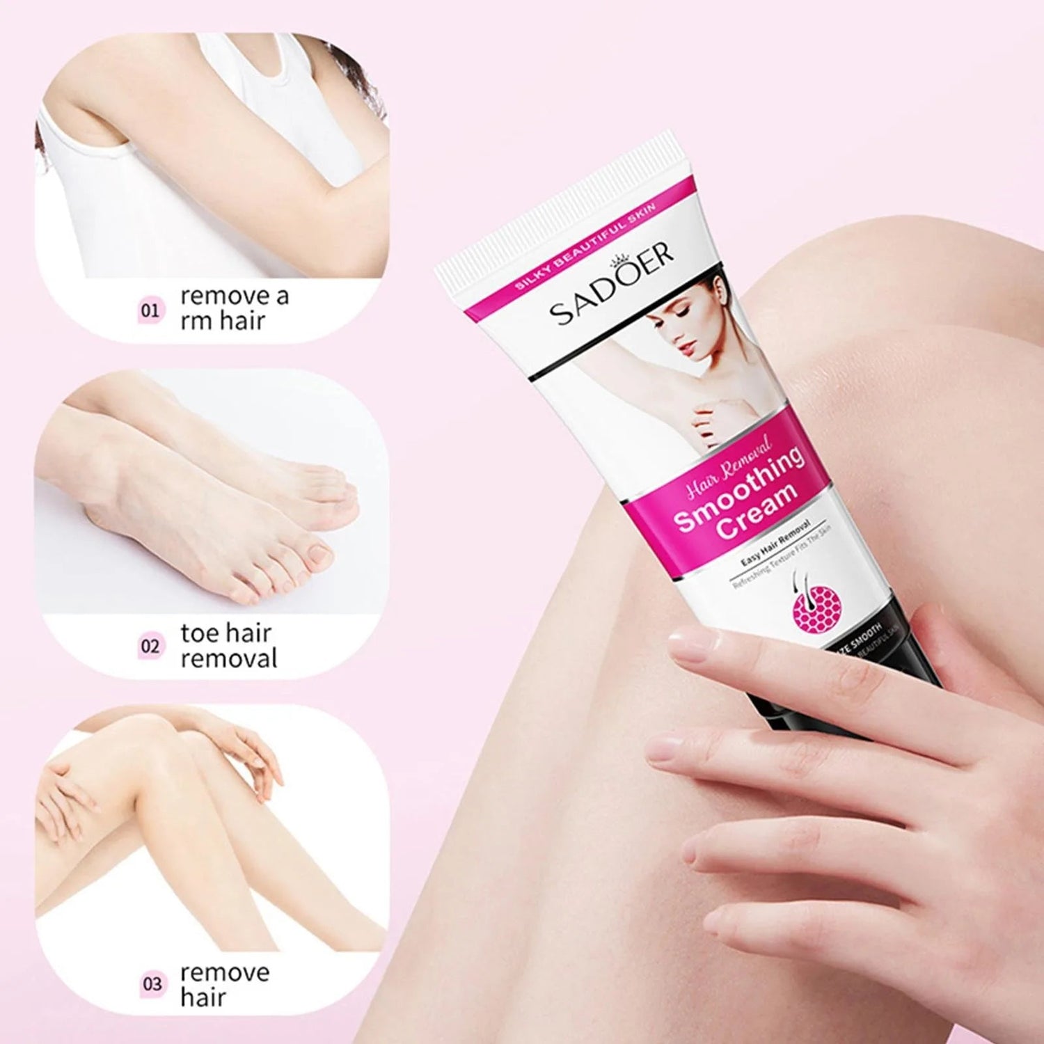 Gentle Hair Removal Smoothing Cream – Painless & Fast Results - Image 5