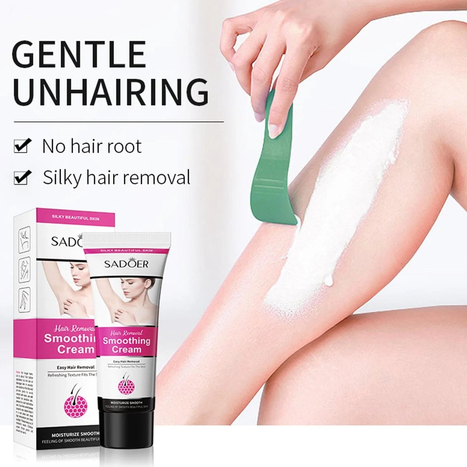 Gentle Hair Removal Smoothing Cream – Painless & Fast Results - Image 7