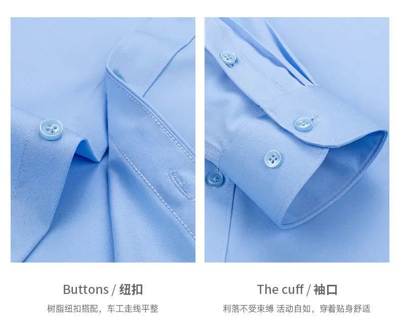 Men's Premium Slim Fit Dress Shirt – Wrinkle-Resistant & Breathable - Image 16