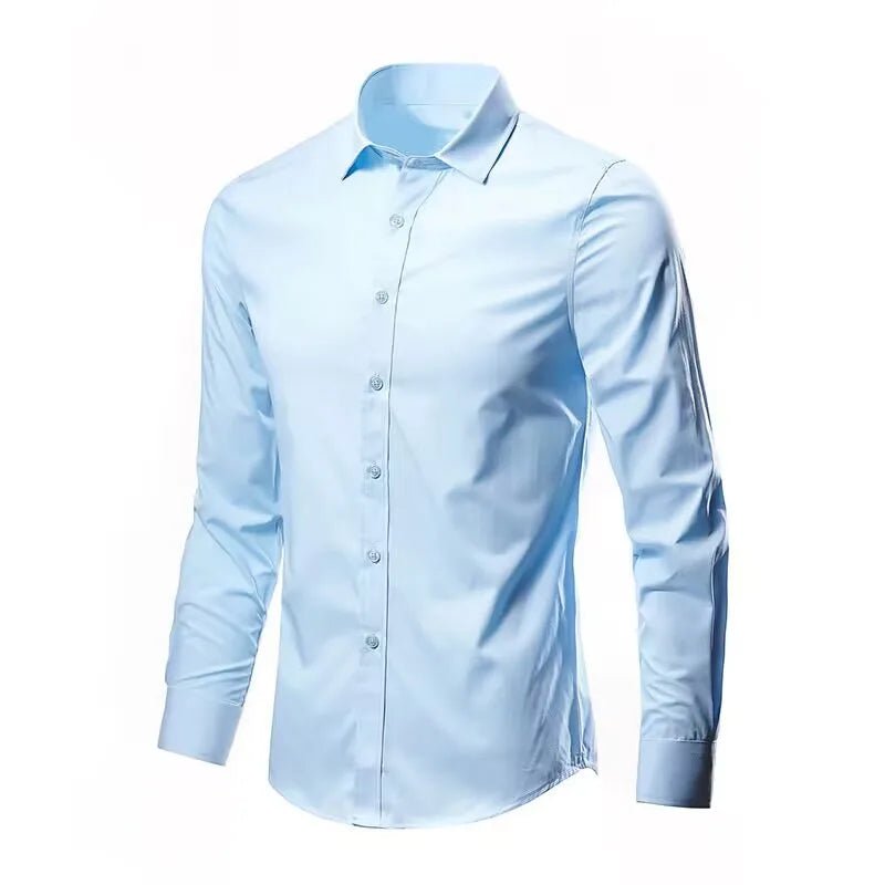 Men's Premium Slim Fit Dress Shirt – Wrinkle-Resistant & Breathable - Image 4