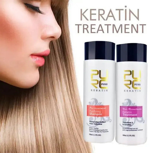PURC™ Brazilian Keratin Hair Repair Set – Restore, Smooth & Strengthen Damaged Hair - Amizyou