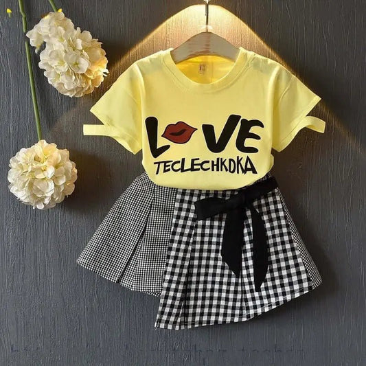 SunnyBabe™ Baby Girls Summer Outfit Set – Cute, Breathable & Comfortable 2 - Piece Set - Amizyou