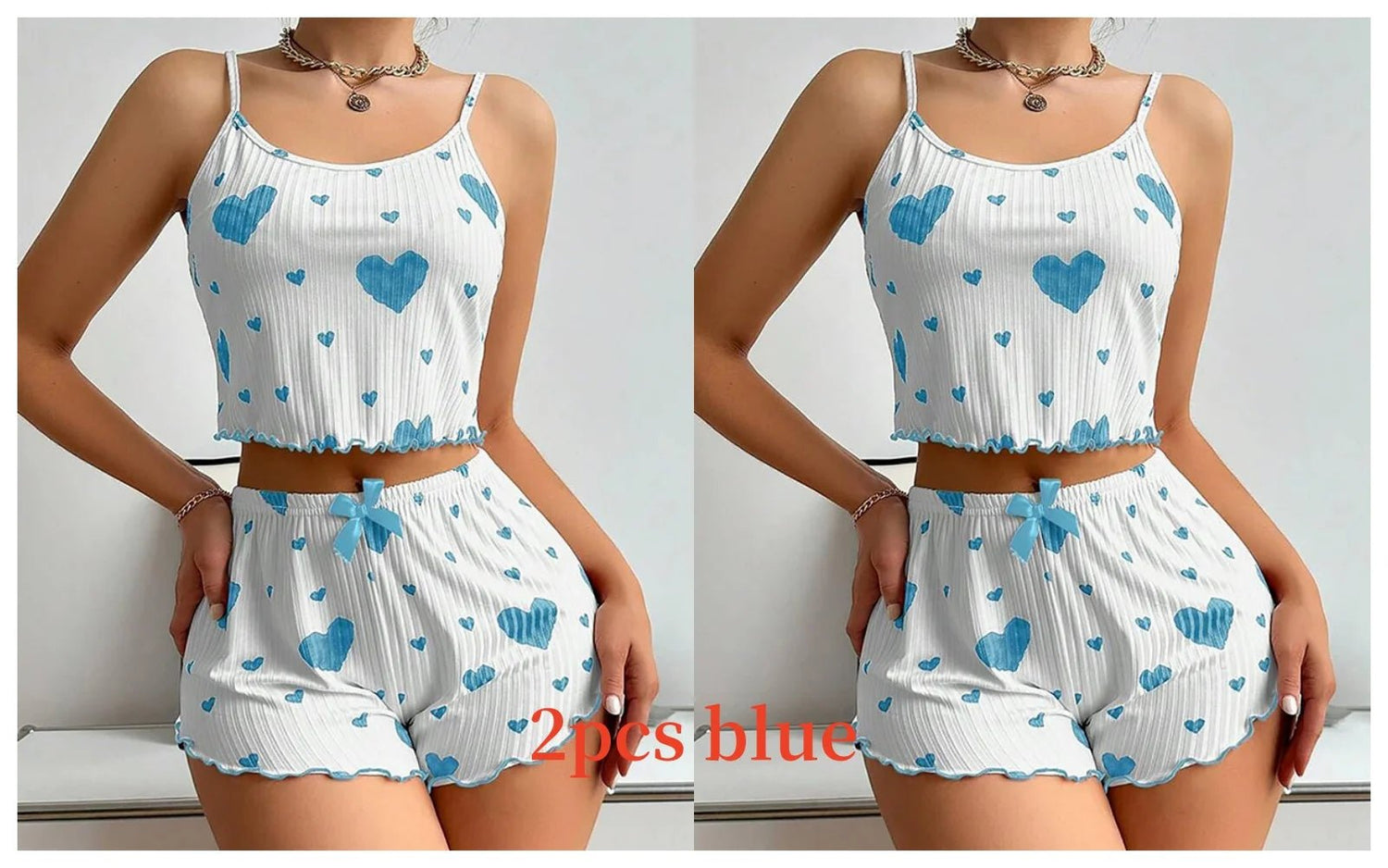 Heart Print Summer Loungewear for Women – Sexy & Cozy. - Image 16