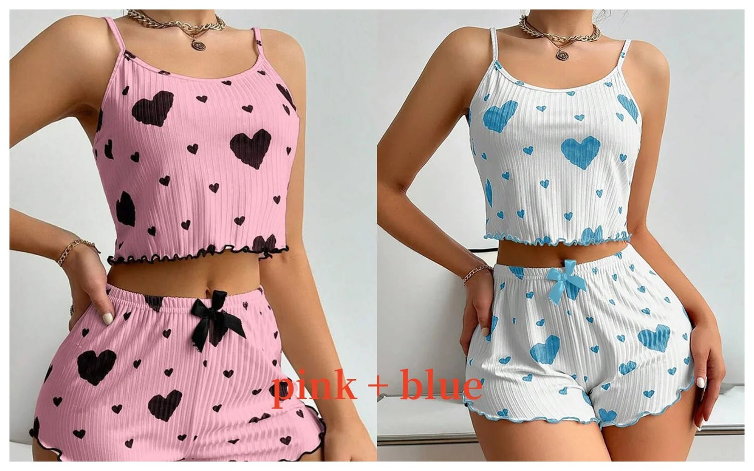 Heart Print Summer Loungewear for Women – Sexy & Cozy. - Image 21