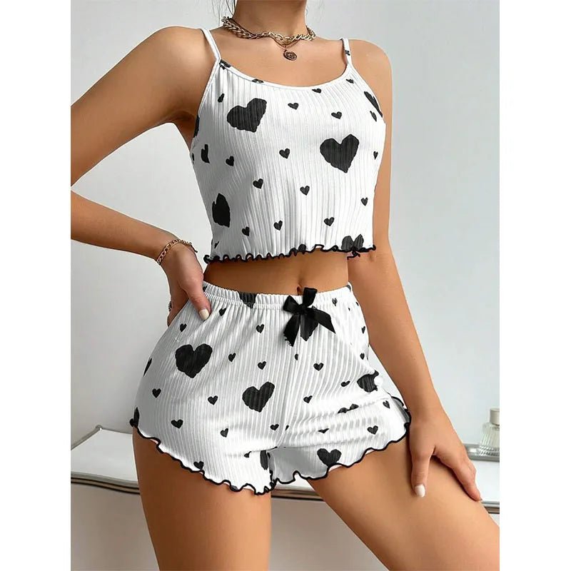 Heart Print Summer Loungewear for Women – Sexy & Cozy. - Image 18