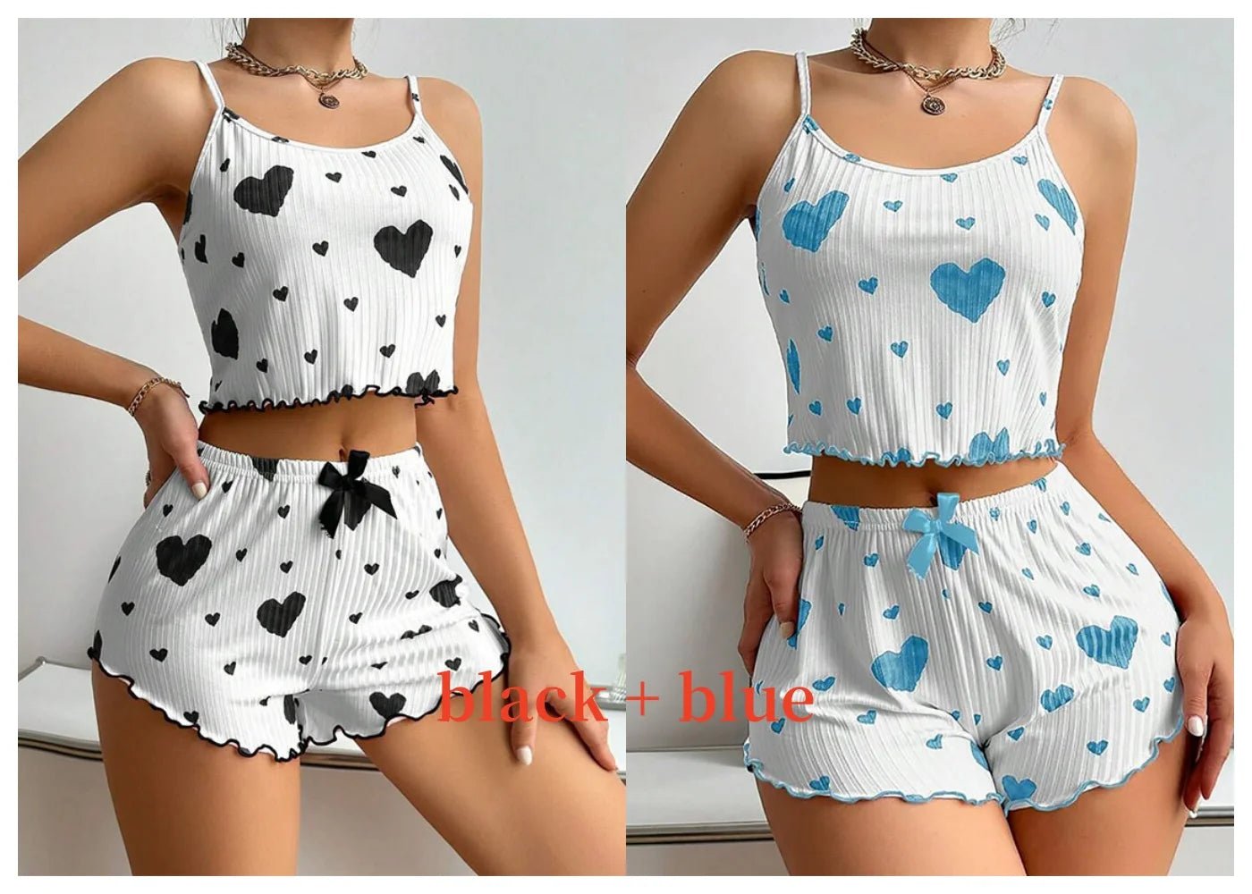 Heart Print Summer Loungewear for Women – Sexy & Cozy. - Image 17