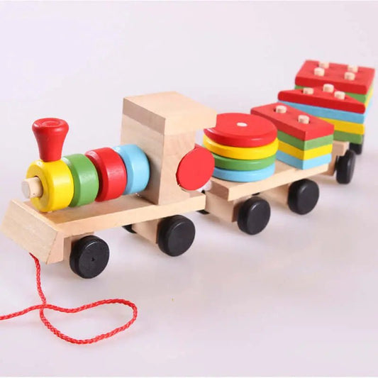 Wooden™ Train Tractor Puzzle Toy – Fun, Educational & Interactive Play for Kids - Amizyou